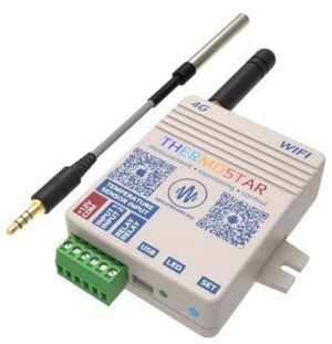 Online thermometer with mobile app and temperature alarm